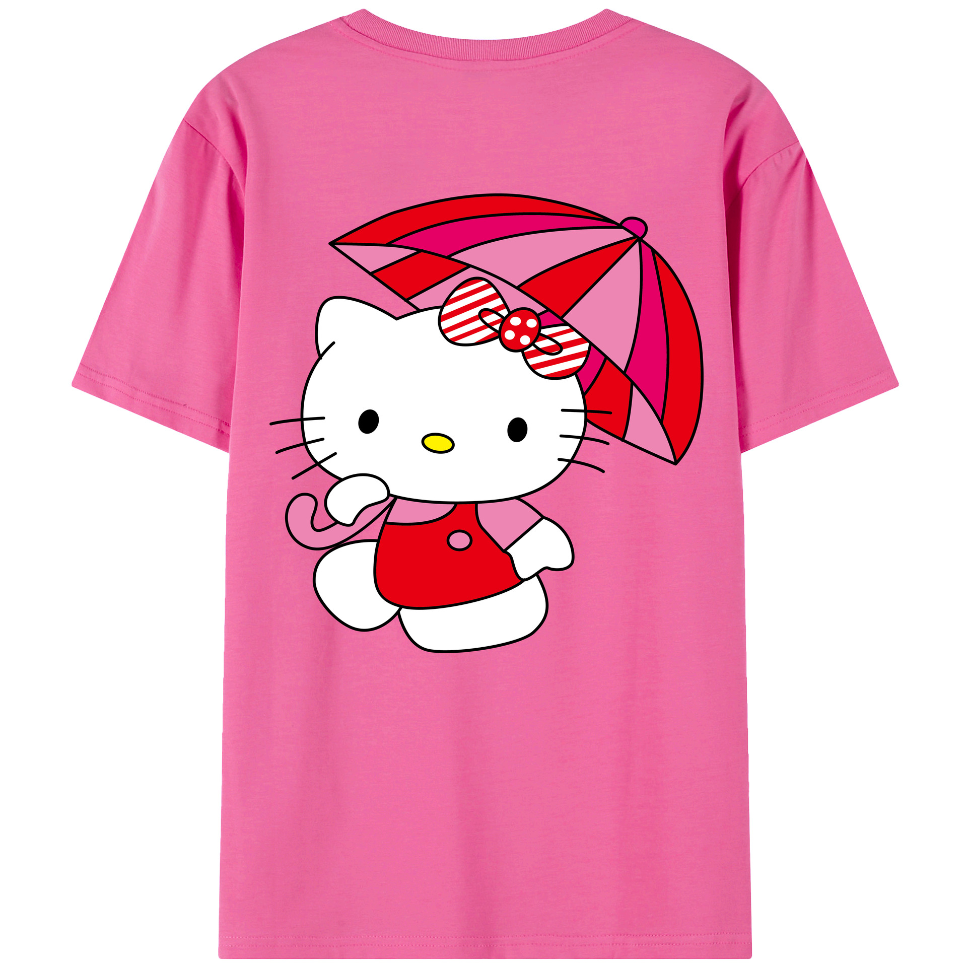 （画像用） Hello Kitty ハローキティ レディース半袖Tシャツ(バックプリント)